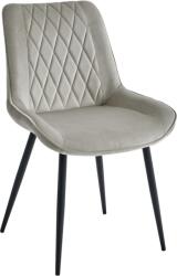 Colenis Set 8 scaune living, Adana Colenis gama lux, catifea metal, 87x60x43 cm, Beige