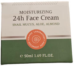  Crema de fata hidratanta 24h, Mucus de melc, Aloe, Migdale, Krinos Laboratory, 50 ml