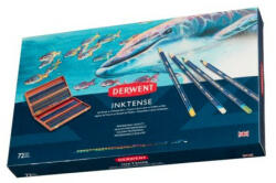 Derwent INKTENSE vízzel elmosható ceruza készlet fadobozban 72 szín