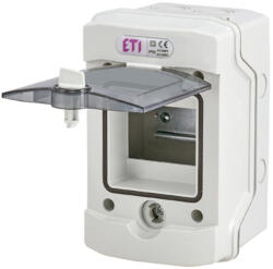 ETI Vízmentes lakáselosztó doboz, falon kívüli, 4 modul kiselosztó IP65 ETI (001101060)