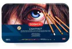 Derwent LIGHTFAST színes ceruza készlet fémdobozban 100 szín