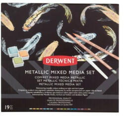 Derwent METALLIC mixed media metálfényű készlet 19 db. -os
