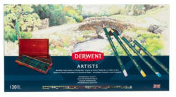 Derwent ARTISTS színes ceruza fadobozban 120 szín