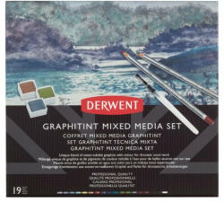 Derwent GRAPHITINT mixed media színezett grafit készlet 19 szín