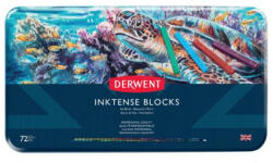Derwent INKTENSE vízzel elmosható tintakréta készlet fémdobozban 72 szín