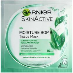 Garnier Mască de țesut cu extract de ceai verde - Garnier Skin Active Green Tea Moisture Bomb Eye Tissue Mask 32 g