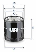 UFI olajszűrő UFI 23.721. 00