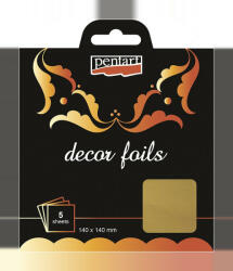Pentacolor Dekorfólia arany 14 x 14 cm, 5 db/csomag