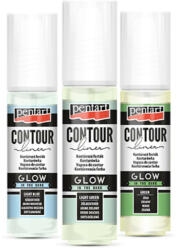 Pentacolor Kontúrozó festék 20 ml glow kékesfehér