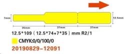 NIIMBOT štítky na kabely RXL 12, 5x109mm 65ks Yellow pro D11 a D110 (A2K18638301)