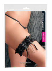 Cottelli Collection - Csipke harisnyakötő - fekete (S-L) - szexvital