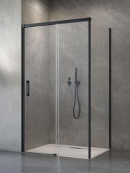 Radaway Zuhanykabin, Radaway Idea Black KDS szögletes fekete zuhanykabin 160x100 átlátszó balos