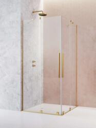 Radaway Zuhanykabin, Radaway Furo Gold KDD szögletes arany zuhanykabin 110x90 átlátszó