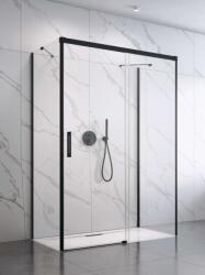 Radaway Zuhanykabin, Radaway Idea Black KDJ+S szögletes fekete zuhanykabin 140x110 átlátszó jobbos