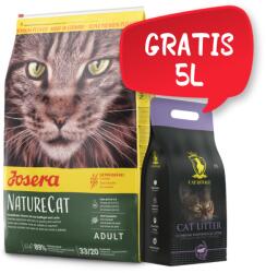 Josera NatureCat 10kg+GRATIS Cat Royale Lavender Lavanda litieră de bentonită 5l