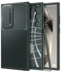 Spigen Husa pentru Samsung Galaxy S24 Ultra S928, Spigen, OPTIK ARMOR, Verde ACS07314