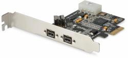 ASSMANN IEEE 1394b PCIexpress Add-On card 3-port, 2x9-Pin Extern+1x9-Pin Intern, XIO2213B (DS-30203-2)