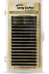 Long Lashes Luxury Mink Volume műszempilla CC/0, 10 7-8-9-10-11-12mm (LLLMVCC01000-2) - alveolashop