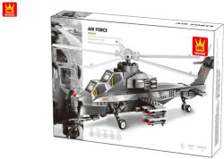 WANGE WANGE® 4002 | legó-kompatibilis katonai építőjáték | 264 db építőkocka | Katonai helikopter (WH4002)