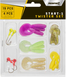 Predator Z PZ Start-1 Twister szett, 0, 5-1, 7 g, népszerű színek, 19+4 db (CZ2988)