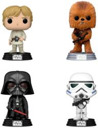 Funko Set de cifre Funko POP! Movies: Star Wars - Luke Skywalker, Chewbacca, Darth Vader & Stormtrooper (Flocked) (Special Edition) (087787)