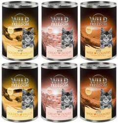 Wild Freedom Wild Freedom Pachet economic Kitten 12 x 400 g - mixt: 4xWild Desert, 4xWide Country, 4xGolden Valley