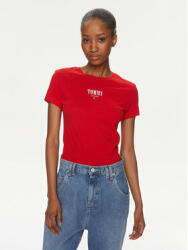 Tommy Jeans Tricou Essential DW0DW17839 Roșu Slim Fit