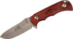 MUELA 85mm STONED WASHED full tang blade, Pressed coral wood ATB-9R (ATB-9R)
