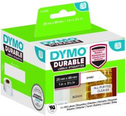 DYMO LW-Kunststoff-Etiketten 25x89mm 2x 350St weiß permanent (2112285) (2112285)