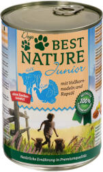  Best Nature 12x400g Best Nature Dog Junior Borjú, pulyka & tészta nedves kutyatáp
