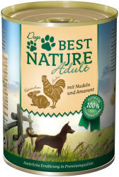 Dr.Clauder's Nature 12x400g Best Nature Dog Adult Nyúl, csirke & tészta nedves kutyatáp