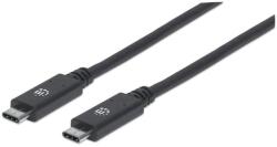 Manhattan 355223 USB kábel 1 M USB 3.2 Gen 2 (3.1 Gen 2) USB C Fekete (355223) (355223)