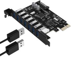 ORICO PCI-E bővítőkártya - PVU3-7U /117/ (PCI-E x1, Kimenet: 7xUSB-A 3.0) (ORICO-PVU3-7U-V1) - hyperoutlet