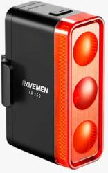 RAVEMEN TR350 USB-ről tölthető LED-es hátsó lámpa, 350 lumen, fekete
