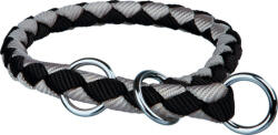 TRIXIE Cavo fekete-ezüst húzásgátló nyakörv (35-41 cm - Átmérő: 12 mm)