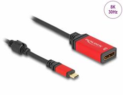 Delock Adaptor USB type C la Displayport (DP Alt Mode) 8K30Hz/4K144Hz T-M HDR, Delock 60052 (60052)