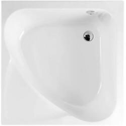 POLYSAN Carmen szögletes akril zuhanytálca 90x90x30 cm, fehér 29611 (29611)