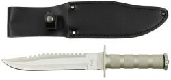 Fox Outdoor Products Cuțit de supraviețuire Fox Outdoor, argintiu, mâner din aluminiu, cu teacă