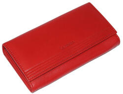 La Scala nagyméretű, női piros színű bőr pénztárca 18, 5 × 10 cm (SLM-TGN31-RED)
