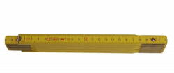 STREFA Összecsukható mérőszalag Profi, fa, sárga, hossza 1M / csomag 1 db