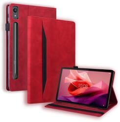  FLATY Husă flip pentru Lenovo Tab P12 roșie