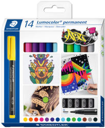 STAEDTLER Комплект маркери Staedtler Lumocolor 317 OHP M, 14 цв (31087-А)