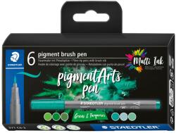STAEDTLER Маркери Staedtler Pigment Arts 371, 6 цвята, 371 c6-3 (31652-А-371 C6-3)