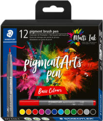 STAEDTLER Маркери Staedtler Pigment Arts 371, 12 цвята, 371 c12-1 (31653-А-371 C12-1)