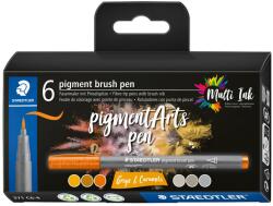 STAEDTLER Маркери Staedtler Pigment Arts 371, 6 цвята, 371 c6-4 (31652-А-371 C6-4)