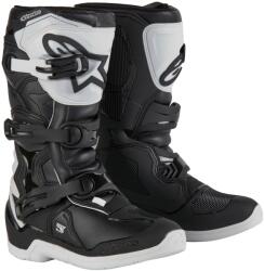 Alpinestars Tech 3S Youth alb și negru pentru copii cizme de motocicletă pentru copii (AIM132-28)