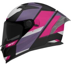 MT Helmets MT BRAKER CHENTO B9 cască de motocicletă integrală MT BRAKER CHENTO B9 roz-violet-alb (MT1346A5619)