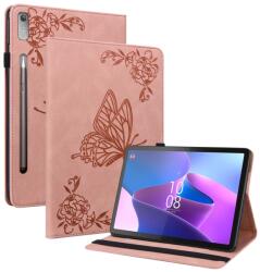  ART BUTTERFLY Husă portofel pentru Lenovo Tab P12 roz
