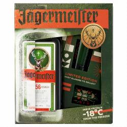 Jägermeister gyógynövénylikőr díszdobozban 2 db gyűjthető shot pohárral 35% 0, 7 l