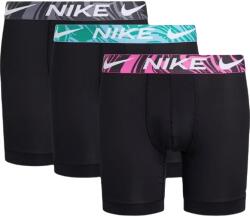 Nike Boxeri sport bărbați "Nike Dri-Fit Essential Micro Boxer Brief 3P - black/aqua blue/laser fuchsia/clay